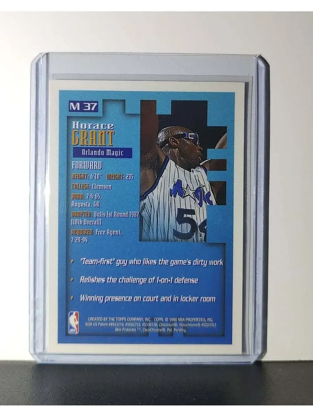 Horace Grant 1995-96 Topps Finest NBA #M37 Mysterly Magic